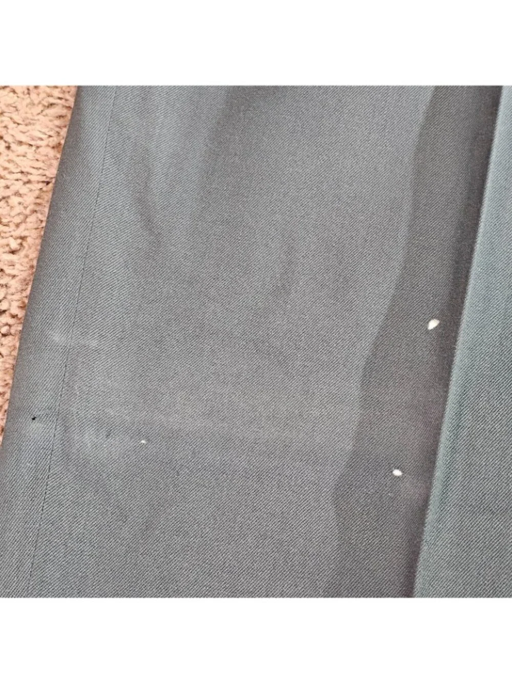 READ Vtg Givenchy Monsieur Pleated Dress Pants Mens 35R Gray 31" Inseam Cuffed - Picture 7 of 13